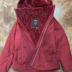 Hollister Burgundy All-Weather Jacket